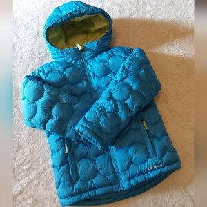 🌺 Like New Boys L.L. Bean Down Filled Fleece Hooded Puffer Jacket